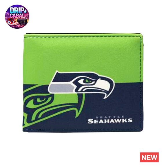 Unisex NFL Bi-Fold Wallet Vinyl Durable Classic Sports Fan Accessory